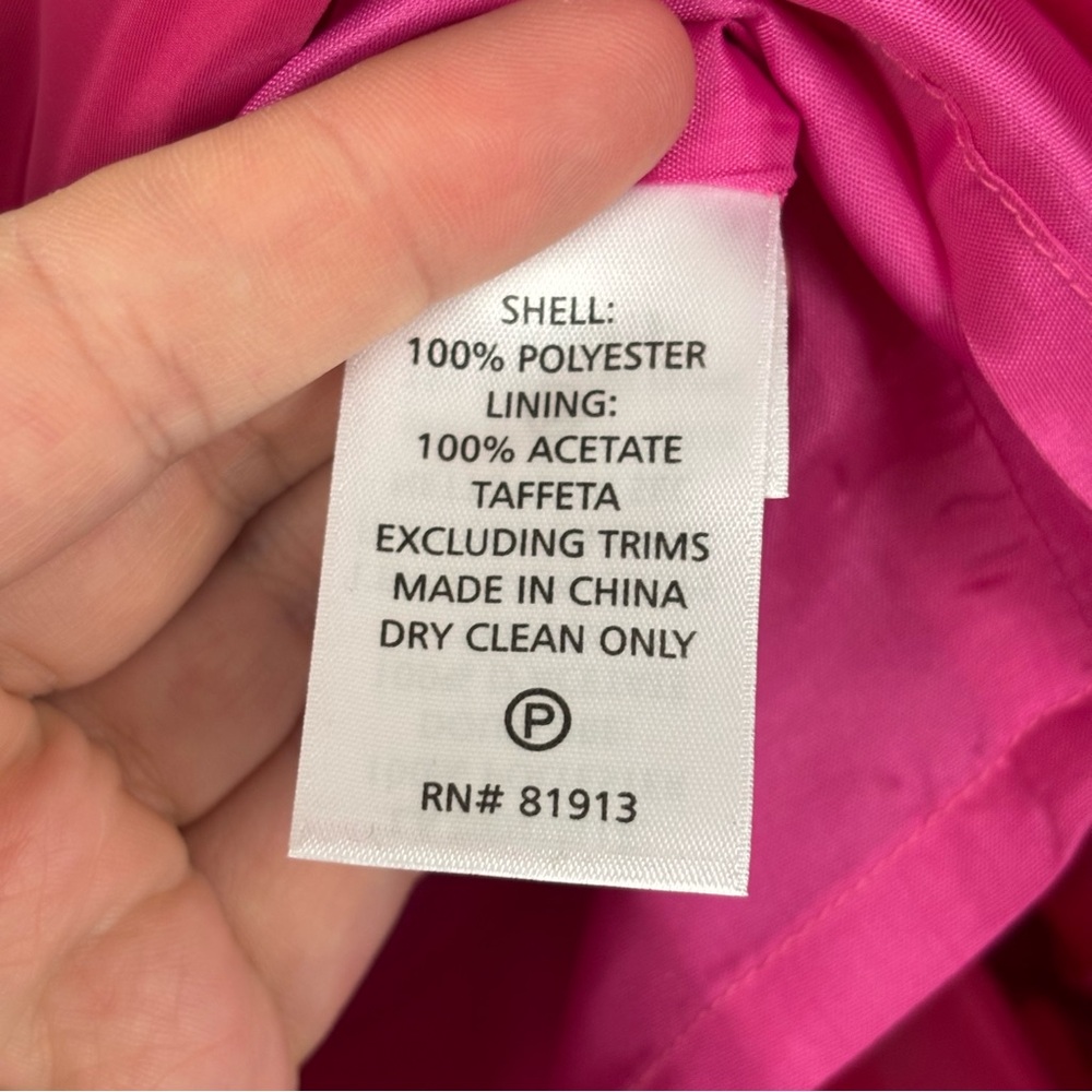 Plenty by Tracy Reese Ruched Pink Fuchsia Cocktail Dress NWT Size 4 - Picture 3 of 9